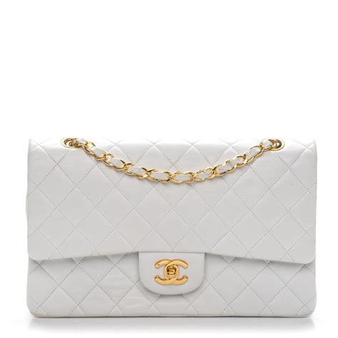 chanel lambskin chevron quilted small double flap white|chanel handbags flap.